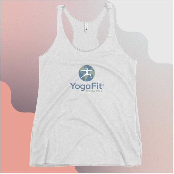 YogaFit women's tank top with YogaFit Worldwide logo