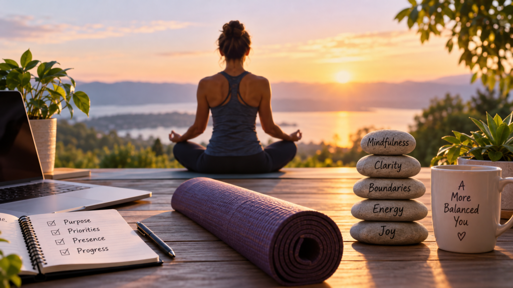 YogaFit Self Care Saturday mindfulness practices for work-life harmony